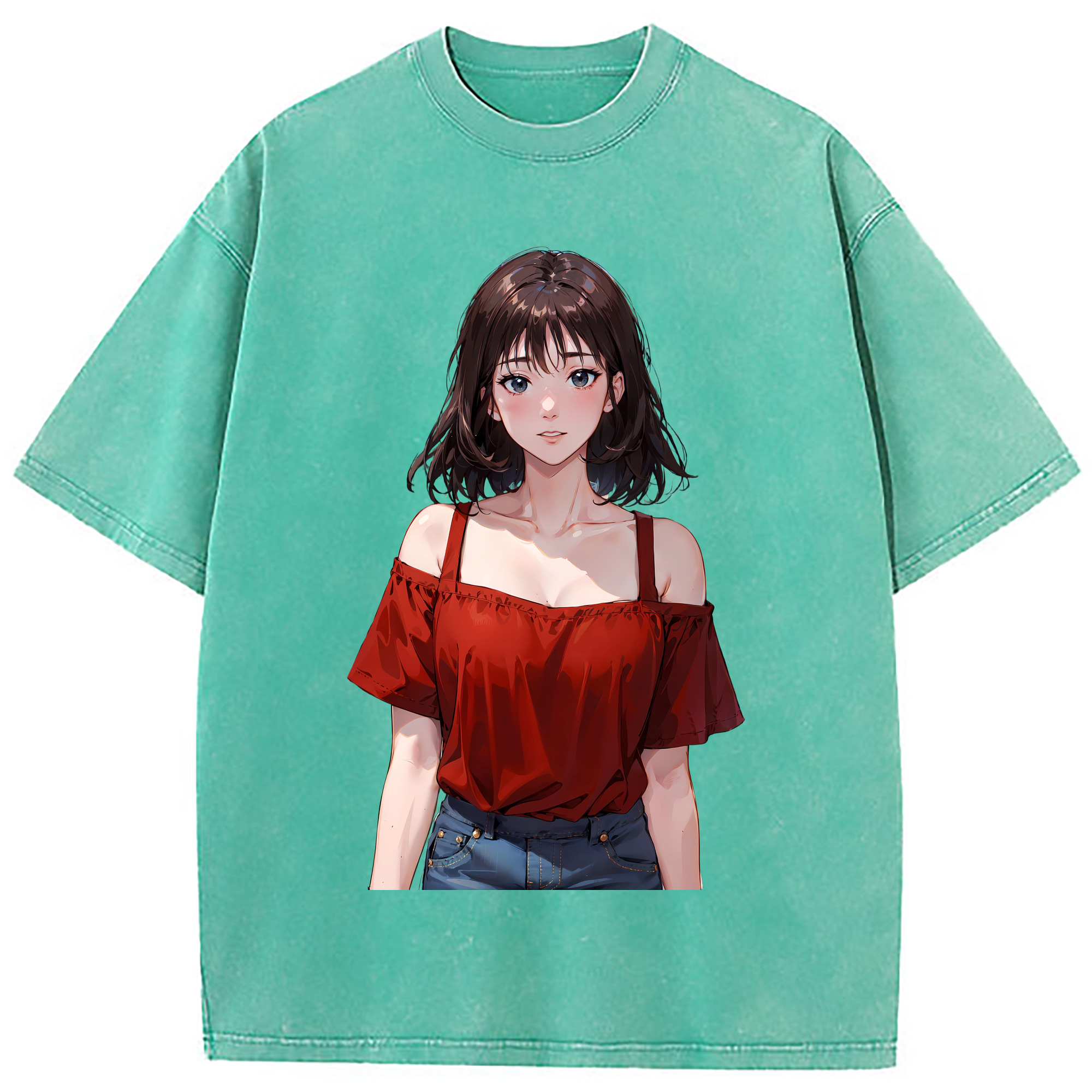 （画像用） SLAM DUNK／スラムダンク 綿100% ヴィンテージ風 半袖Tシャツ（フロントプリント）